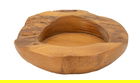 Sculptura decorativa / vas decorativ Erusi, Mauro Ferretti, 20x20x6 cm, tec reciclat, lucrat manual, model unicat, maro