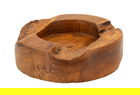 Sculptura decorativa / vas decorativ Erusi, Mauro Ferretti, 21x21x6 cm, tec reciclat, lucrat manual, model unicat, maro