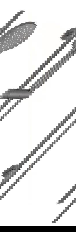 Coloana dus, Wenko, Young Gunmetal, Ø 1.9 x 66 cm, inox, gri