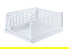 Set 2 cosuri depozitare Maximex, Foldable, 33.5x43x18.5 cm, polipropilena, alb