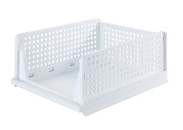 Set 2 cosuri depozitare Maximex, Foldable, 33.5x43x18.5 cm, polipropilena, alb