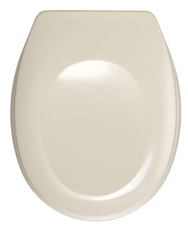 Capac de toaleta Bergamo, Wenko, 35x44.4 cm, duroplast/inox, bej