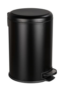 Cos de gunoi cu pedala Leman, Wenko, 30.5x37.5x44 cm, otel/polipropilena, negru