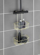 Etajera suspendabila Milo, Wenko, 25x14x55 cm, inox, auriu