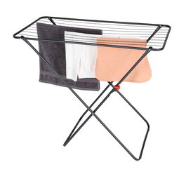 Uscator rufe pliabil Solo Champion, Wenko, 103x54x87 cm, metal/polietilena, negru