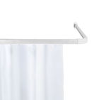Bara pentru perdea de dus Era, Wenko, 81x2x3.5 cm, aluminiu/polietilena, alb