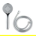 Para de dus cu furtun Basic Line, Wenko, 9.5 cm/150 cm, ABS/inox, argintiu lucios