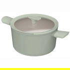 Oala cu capac BergHOFF, Leo Balance Sage, Ø24 cm, 5.5 L, aluminiu reciclat, strat antiaderent, verde