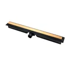 Set PROMO rigola dus Fdesign Kleome cu grila auriu negru-faiantabila 60 cm